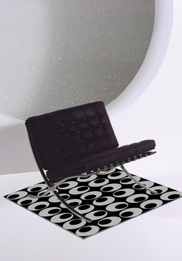 Luxury Decor High Definition Black Suede Furniture-image